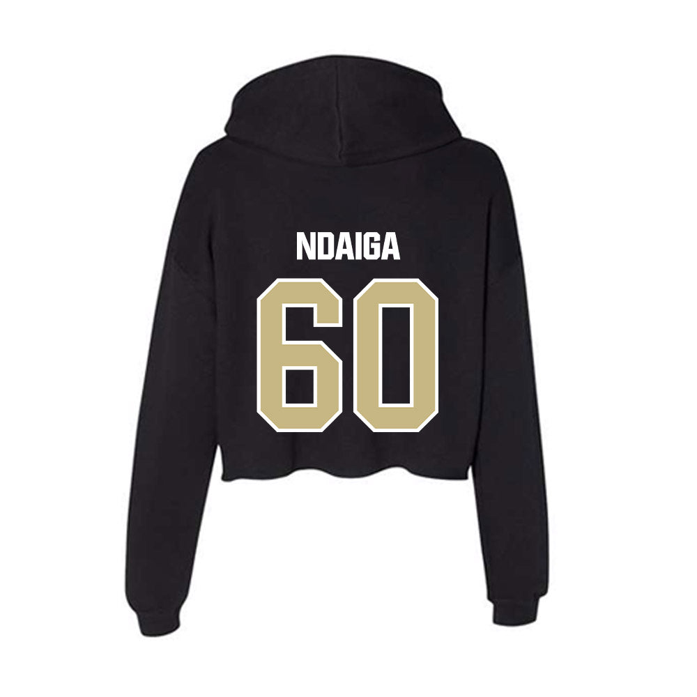 Akron - NCAA Football : Jeremiah Ndaiga - Women's Crop Fleece Hoodie-1