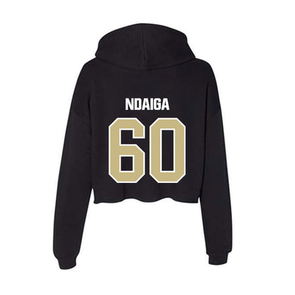 Akron - NCAA Football : Jeremiah Ndaiga - Women's Crop Fleece Hoodie-1