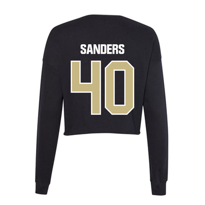 Akron - NCAA Women's Lacrosse : Hannah Sanders - Women's Cropped Crew Fleece-1