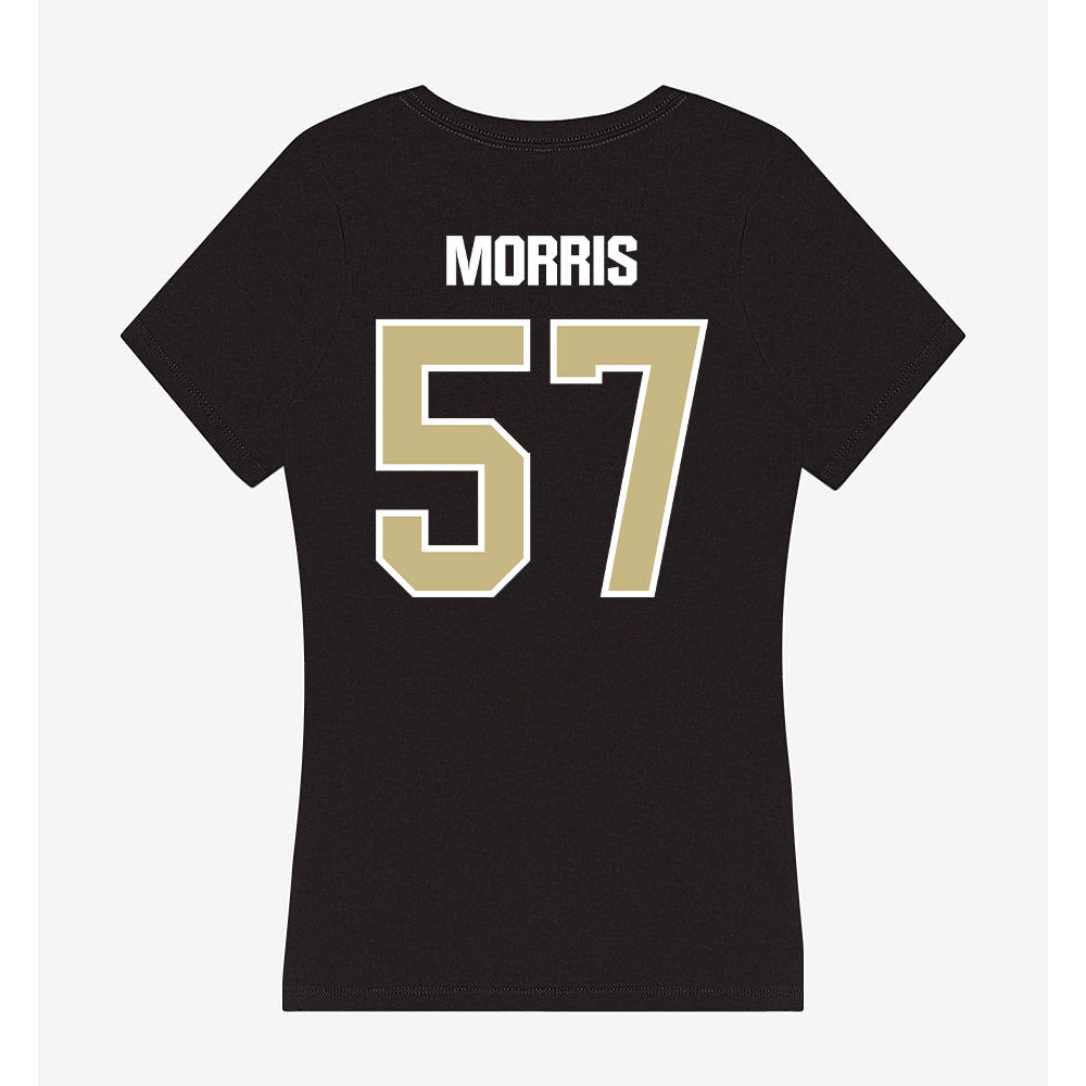 Akron - NCAA Football : Delvin Morris - Women's V-Neck T-Shirt-1
