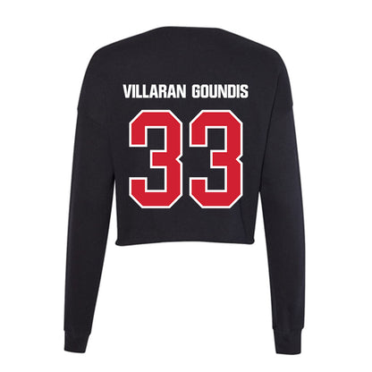 Francis Marion - NCAA Baseball : Dariel Villaran Goundis - Women's Cropped Crew Fleece-1