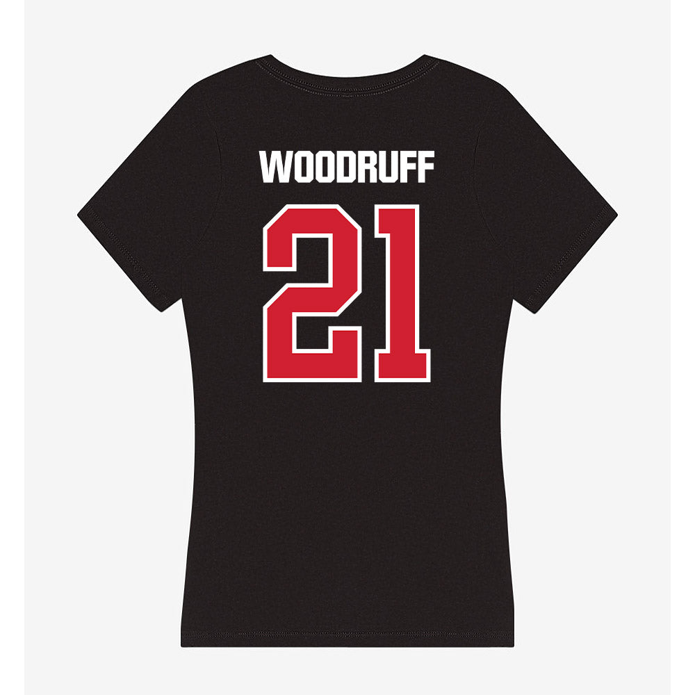 Francis Marion - NCAA Baseball : Daemon Woodruff - Women's V-Neck T-Shirt-1