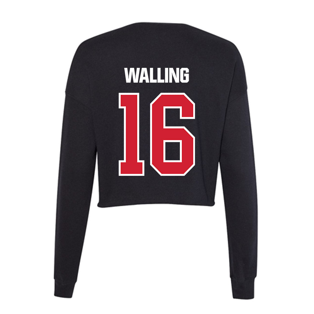 Francis Marion - NCAA Softball : Jenna Walling - Women's Cropped Crew Fleece-1