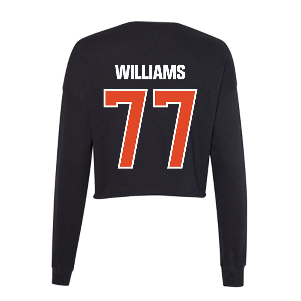 UTSA - NCAA Football : Devron Williams - Women's Cropped Crew Fleece-1