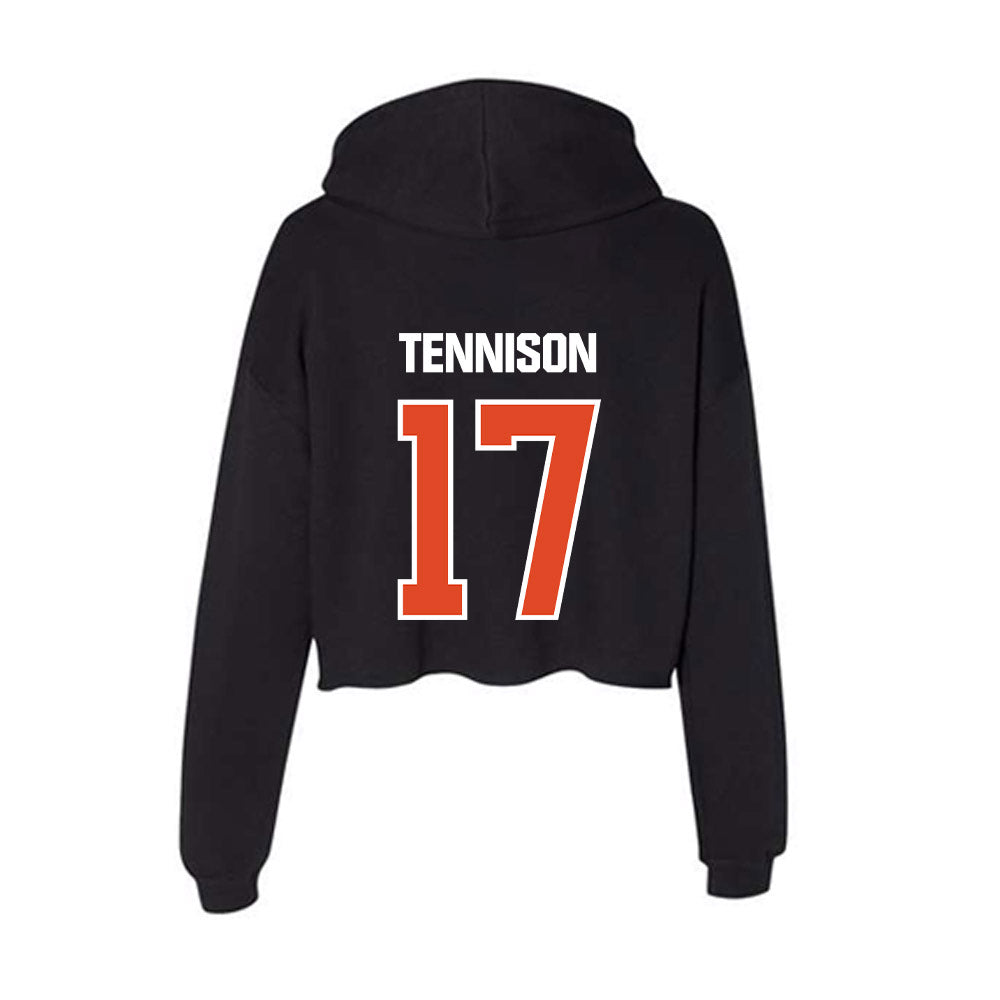 UTSA - NCAA Football : Brandon Tennison - Women's Crop Fleece Hoodie-1