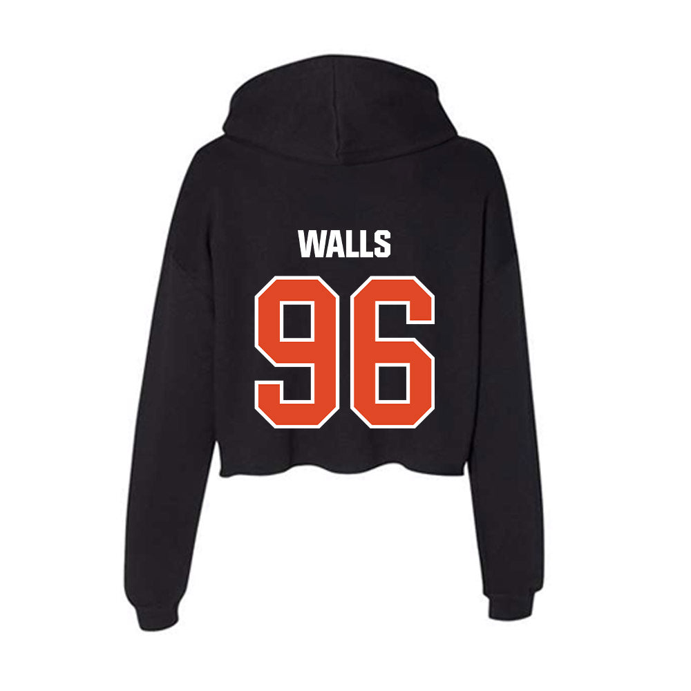 UTSA - NCAA Football : Corey Walls - Women's Crop Fleece Hoodie-1