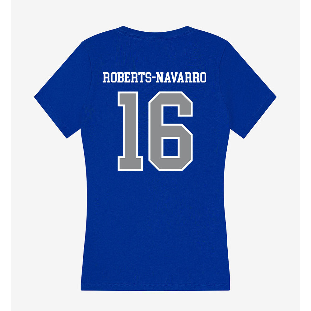 Seton Hall - NCAA Women's Volleyball : Senna Roberts-Navarro - Women's V-Neck T-Shirt-1