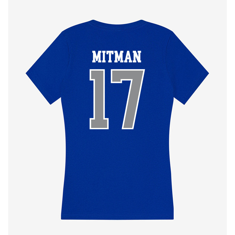 Seton Hall - NCAA Softball : Molly Mitman - Women's V-Neck T-Shirt-1
