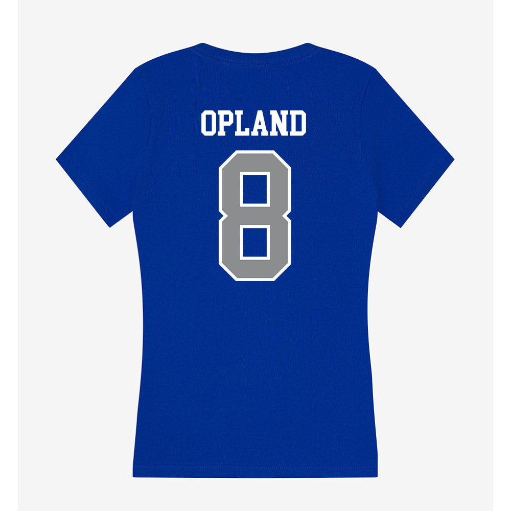 Seton Hall - NCAA Women's Volleyball : Alexis Opland - Women's V-Neck T-Shirt-1