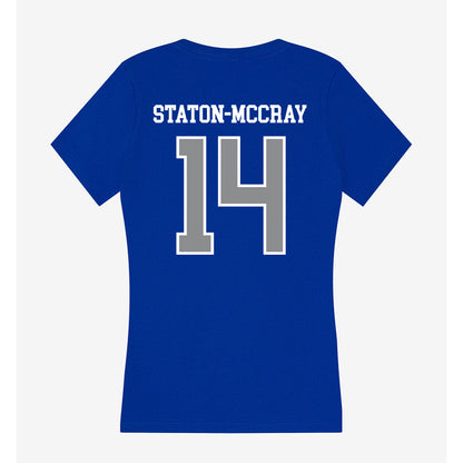 Seton Hall - NCAA Men's Basketball : AJ Staton-McCray - Women's V-Neck T-Shirt-1