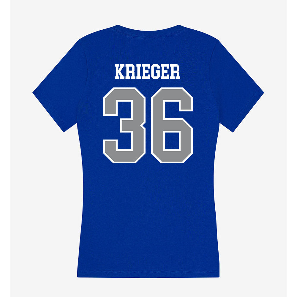 Seton Hall - NCAA Baseball : Magnus Krieger - Women's V-Neck T-Shirt-1