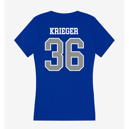 Seton Hall - NCAA Baseball : Magnus Krieger - Women's V-Neck T-Shirt-1