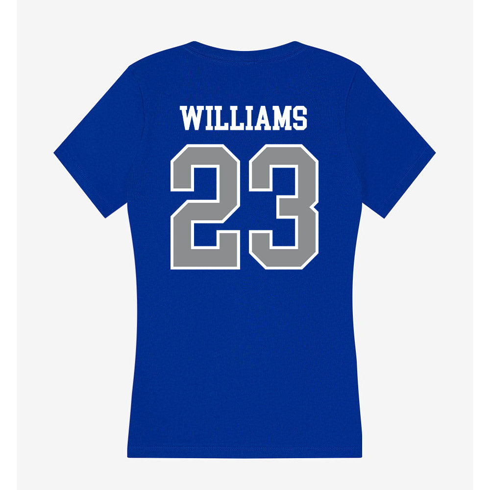 Seton Hall - NCAA Men's Basketball : Mike Williams - Women's V-Neck T-Shirt-1