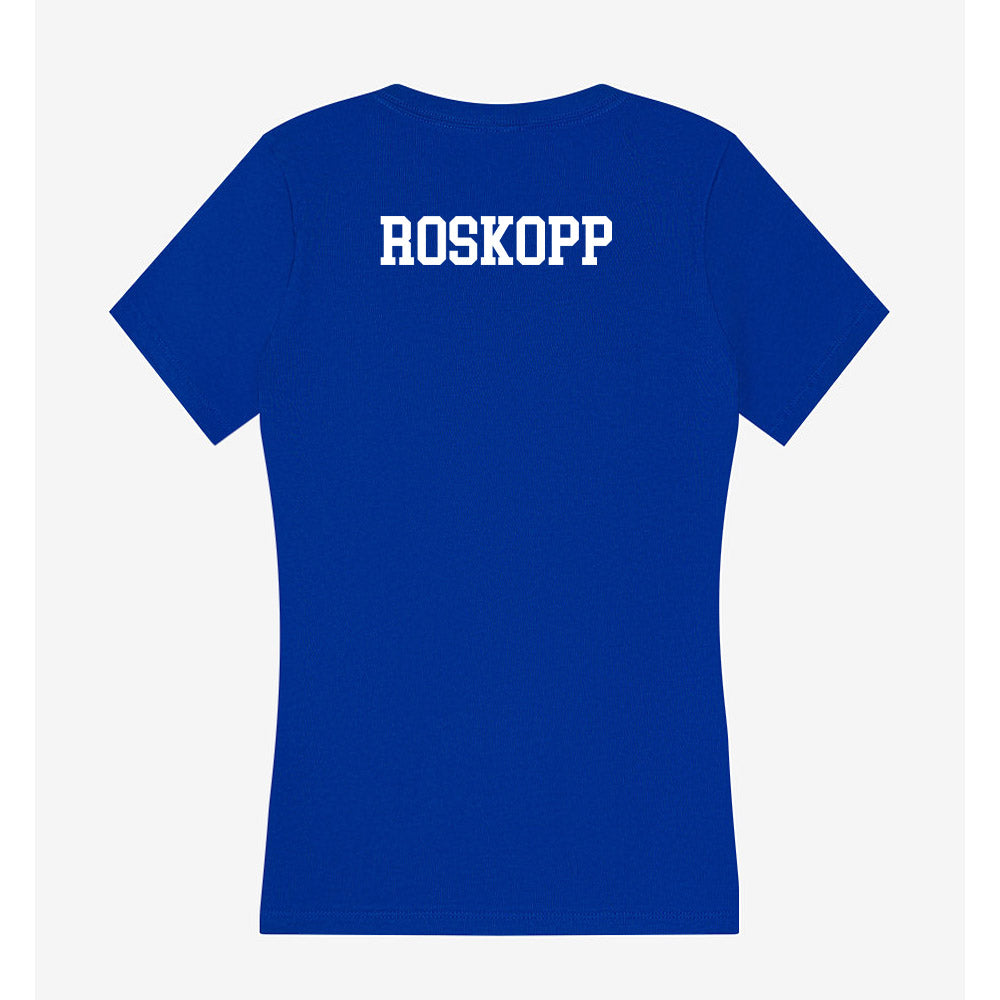 Seton Hall - NCAA Women's Cross Country : Kennedy Roskopp - Women's V-Neck T-Shirt-1