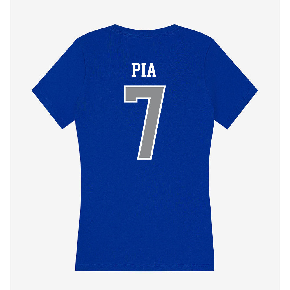 Seton Hall - NCAA Softball : Marisa Pia - Women's V-Neck T-Shirt-1