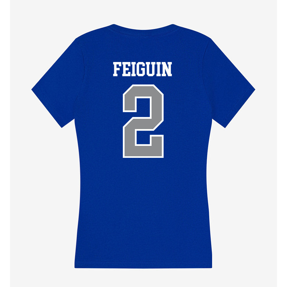 Seton Hall - NCAA Men's Soccer : Nicolas Feiguin - Women's V-Neck T-Shirt-1