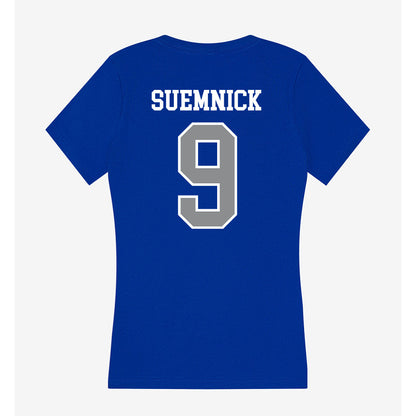 Seton Hall - NCAA Men's Basketball : Patrick Suemnick - Women's V-Neck T-Shirt-1