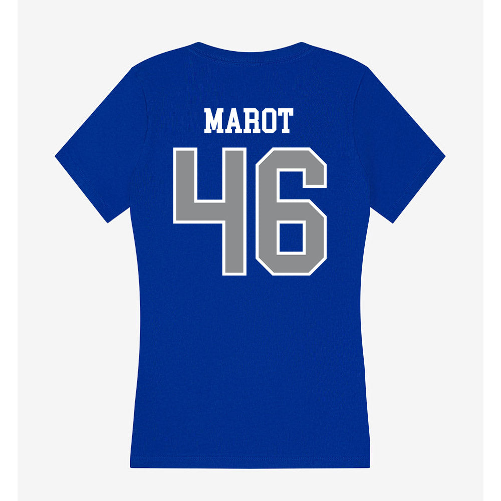 Seton Hall - NCAA Baseball : Jordan Marot - Women's V-Neck T-Shirt-1