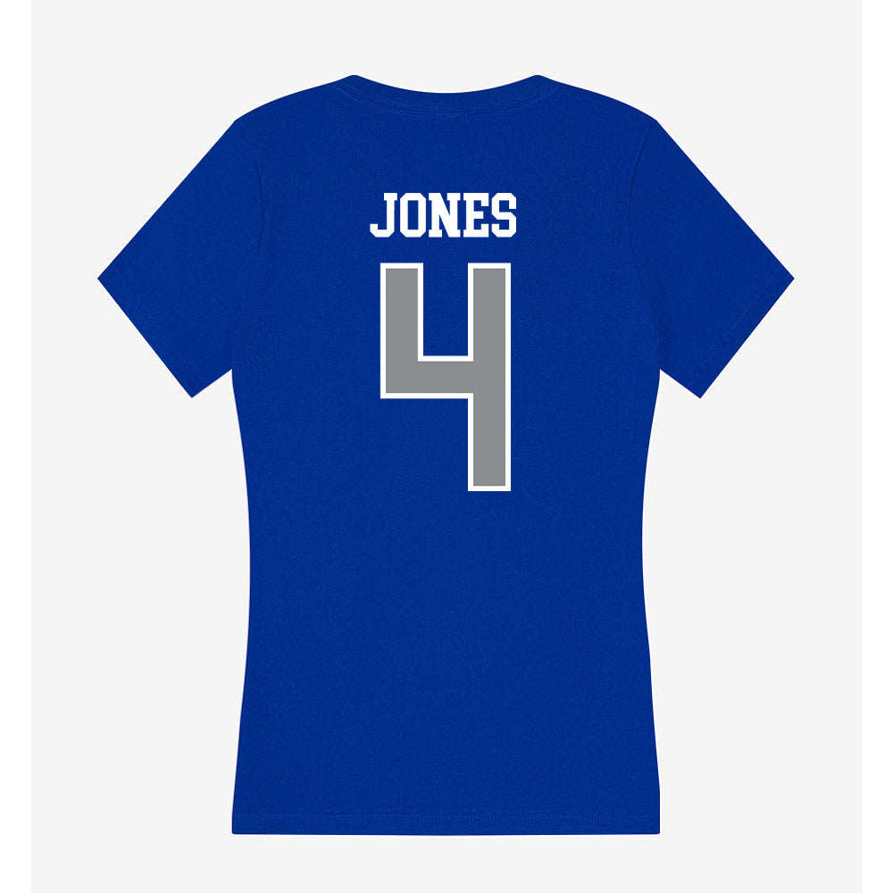 Seton Hall - NCAA Women's Basketball : Savanna Jones - Women's V-Neck T-Shirt-1