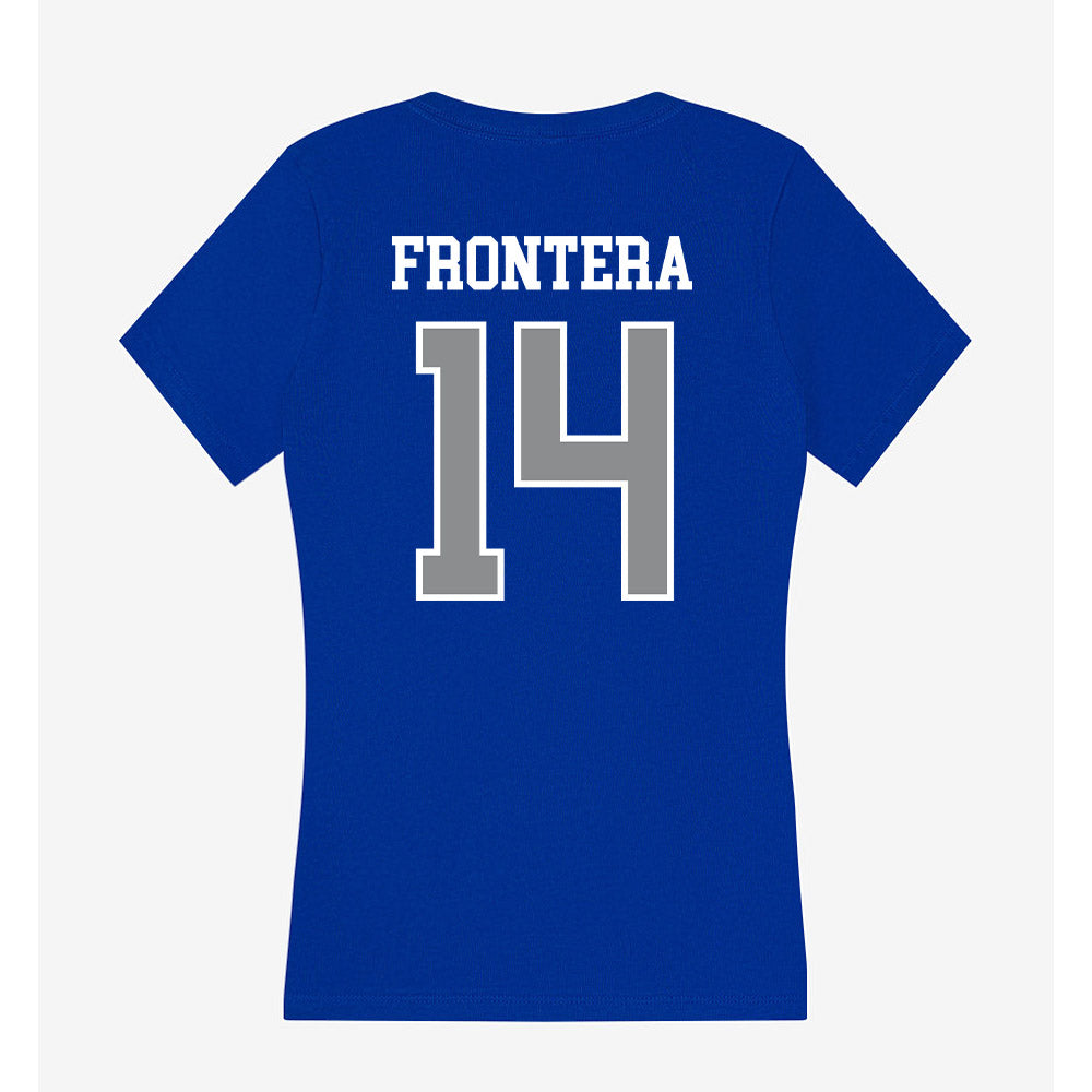 Seton Hall - NCAA Baseball : Daniel Frontera - Women's V-Neck T-Shirt-1