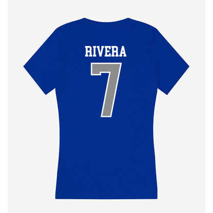 Seton Hall - NCAA Men's Basketball : Joshua Rivera - Women's V-Neck T-Shirt-1