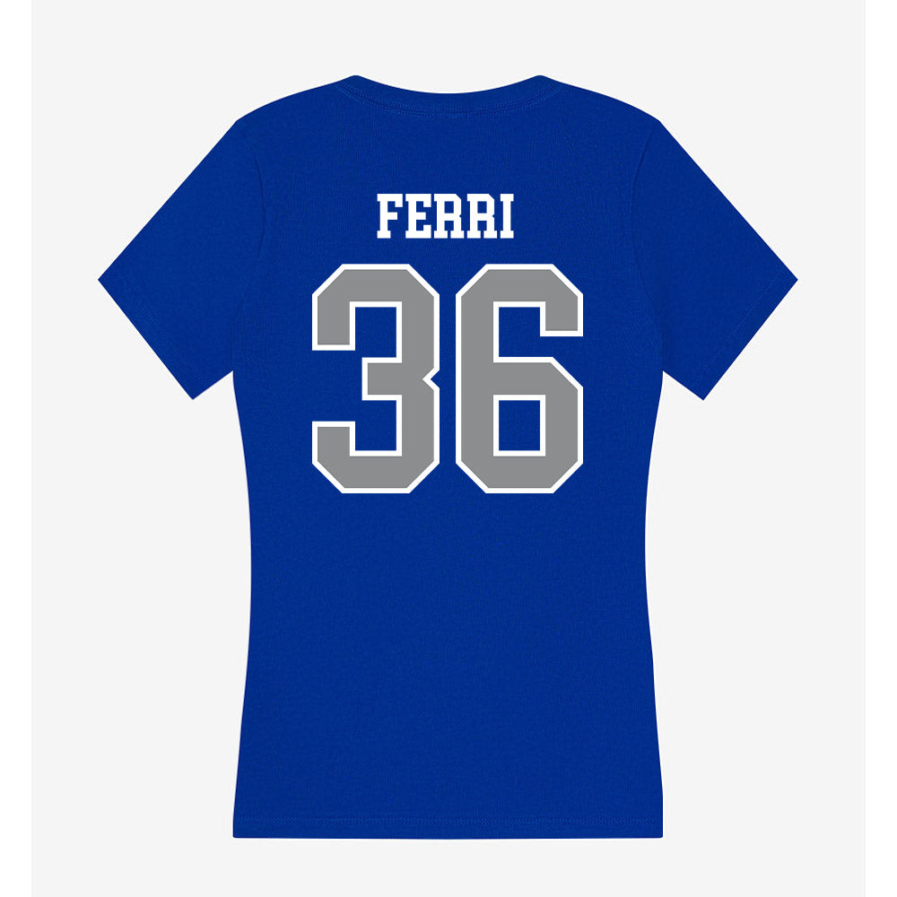 Seton Hall - NCAA Baseball : Nick Ferri - Women's V-Neck T-Shirt-1