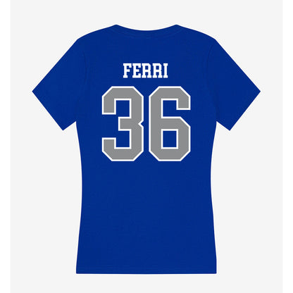 Seton Hall - NCAA Baseball : Nick Ferri - Women's V-Neck T-Shirt-1