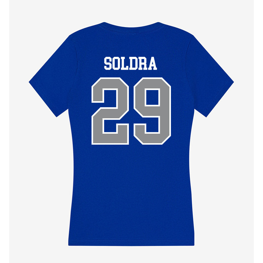 Seton Hall - NCAA Baseball : AJ Soldra - Women's V-Neck T-Shirt-1