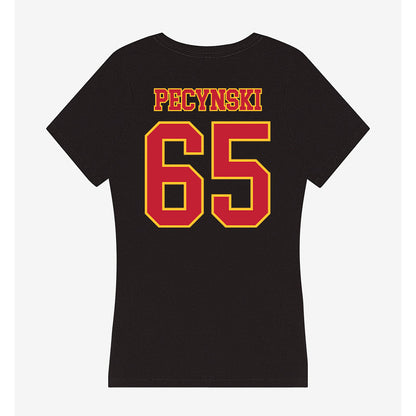 Ferris State - NCAA Football : Cory Pecynski - Women's V-Neck T-Shirt-1