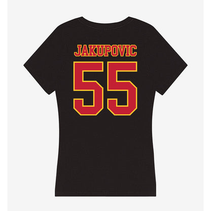 Ferris State - NCAA Football : Elmir Jakupovic - Women's V-Neck T-Shirt-1
