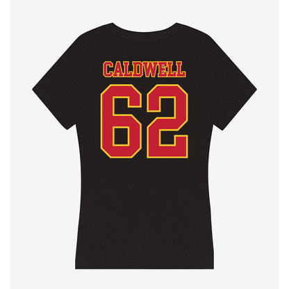Ferris State - NCAA Football : Kaharri Caldwell - Women's V-Neck T-Shirt-1