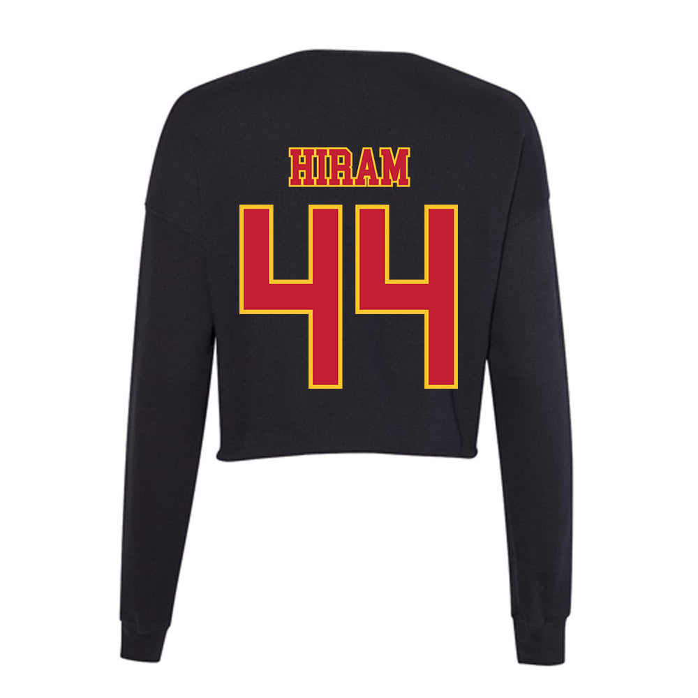 Ferris State - NCAA Women's Basketball : Mya Hiram - Women's Cropped Crew Fleece-1