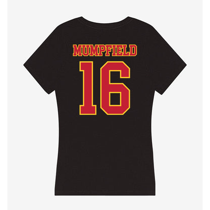 Ferris State - NCAA Football : Leeshaun Mumpfield - Women's V-Neck T-Shirt-1