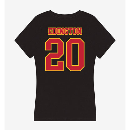 Ferris State - NCAA Football : Jaden Edington - Women's V-Neck T-Shirt-1