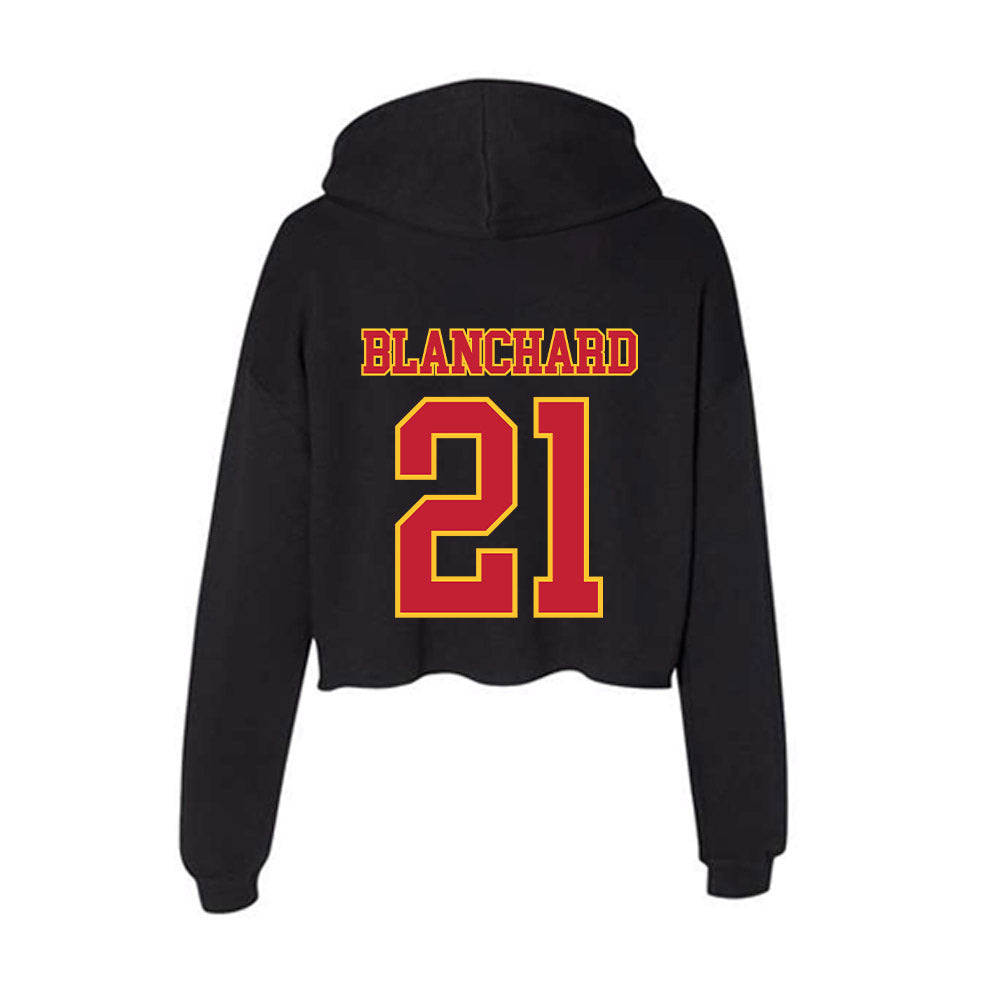 Ferris State - NCAA Women's Basketball : Kadyn Blanchard - Women's Crop Fleece Hoodie-1