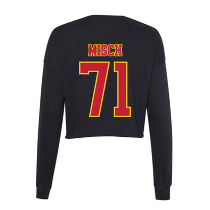 Ferris State - NCAA Football : Matthew Misch - Women's Cropped Crew Fleece-1