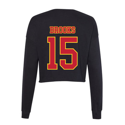Ferris State - NCAA Men's Basketball : Jorden Brooks - Women's Cropped Crew Fleece-1