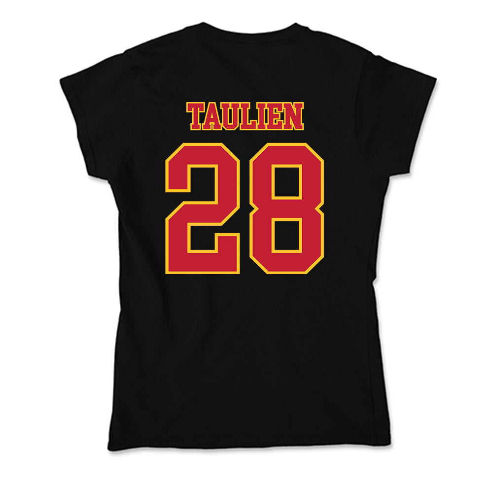 Ferris State - NCAA Men's Ice Hockey : Trevor Taulien - Soft Style Women’s T-Shirt-1