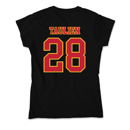 Ferris State - NCAA Men's Ice Hockey : Trevor Taulien - Soft Style Women’s T-Shirt-1