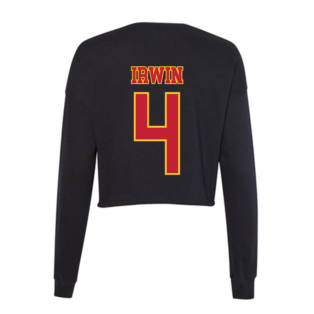 Ferris State - NCAA Women's Basketball : Elle Irwin - Women's Cropped Crew Fleece-1