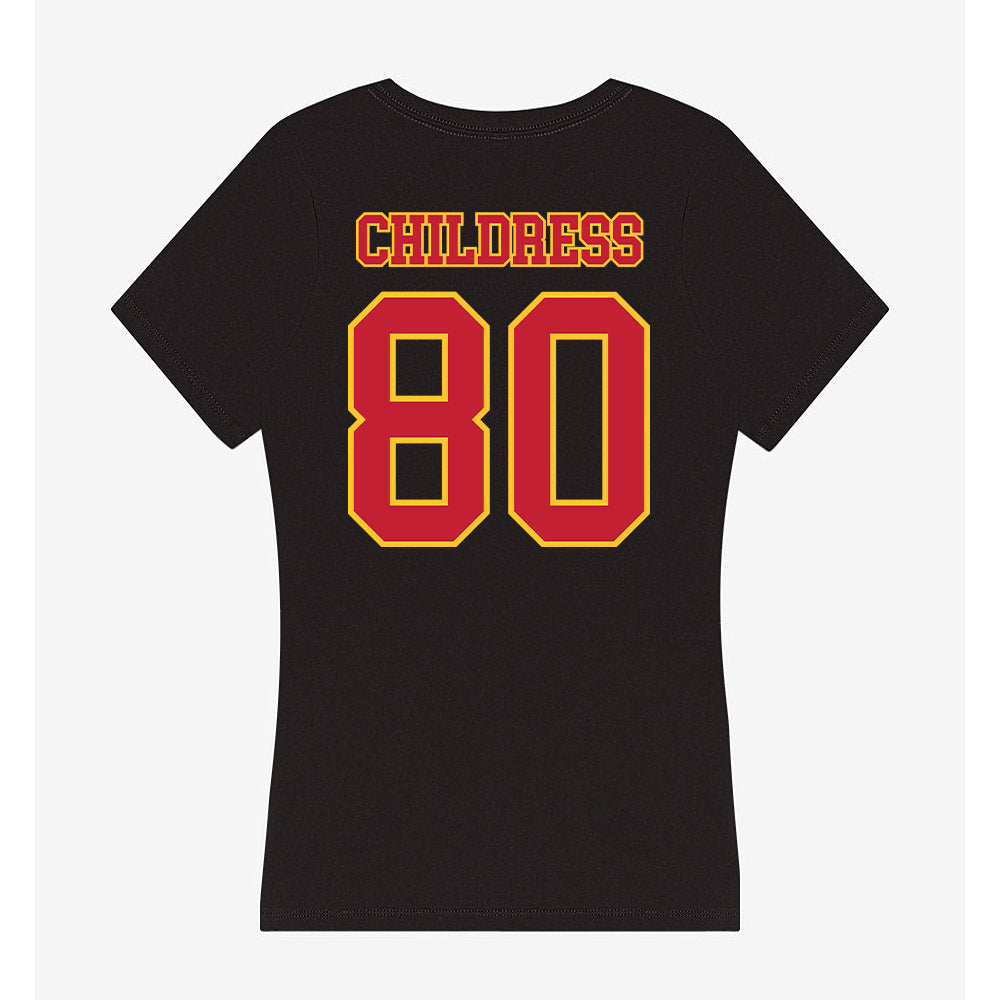Ferris State - NCAA Football : Braeden Childress - Women's V-Neck T-Shirt-1