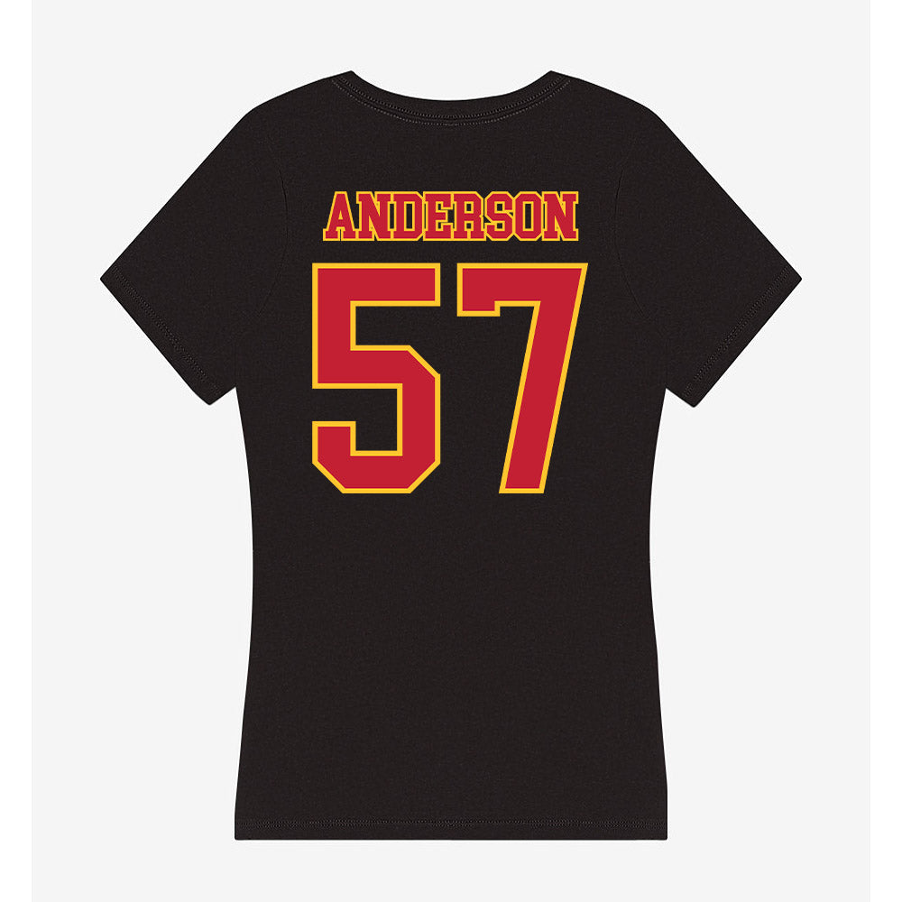Ferris State - NCAA Football : Derek Anderson - Women's V-Neck T-Shirt-1
