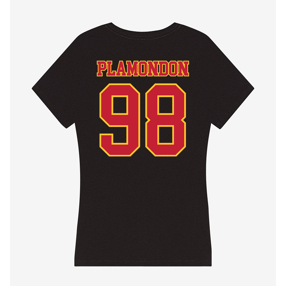 Ferris State - NCAA Football : Jake Plamondon - Women's V-Neck T-Shirt-1