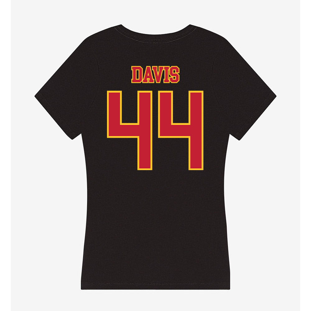Ferris State - NCAA Football : Kailib Davis - Women's V-Neck T-Shirt-1