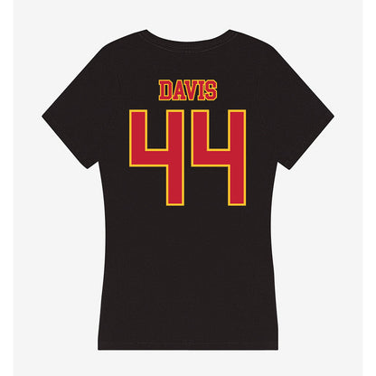 Ferris State - NCAA Football : Kailib Davis - Women's V-Neck T-Shirt-1
