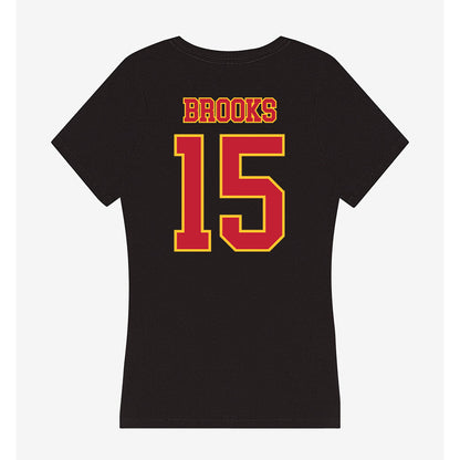 Ferris State - NCAA Men's Basketball : Jorden Brooks - Women's V-Neck T-Shirt-1