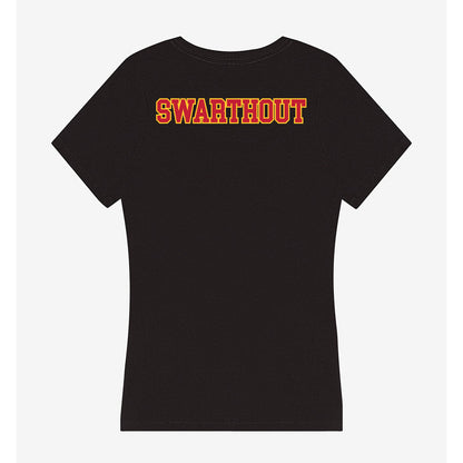 Ferris State - STUNT : Adrianna Swarthout - Women's V-Neck T-Shirt-1