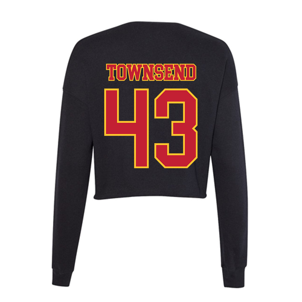 Ferris State - NCAA Football : Razah Townsend - Women's Cropped Crew Fleece-1