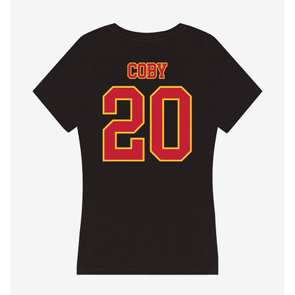 Ferris State - NCAA Football : James Coby - Women's V-Neck T-Shirt-1