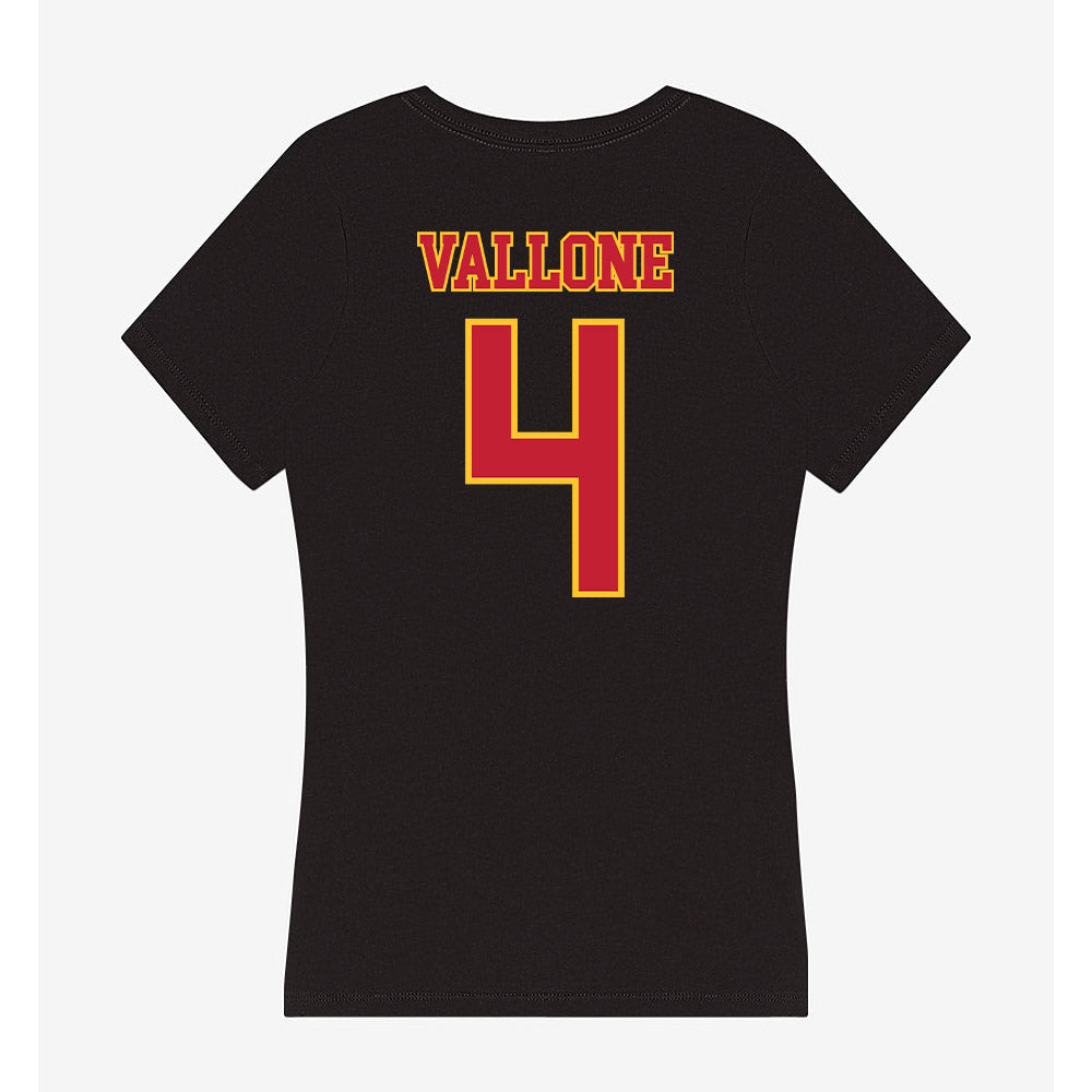Ferris State - NCAA Women's Soccer : Bella Vallone - Women's V-Neck T-Shirt-1